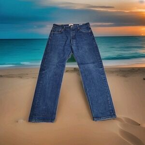 👖Levis 501 Jeans Men's 36X32 Blue Straight Button Fly Iconic Retro Minimalist👖